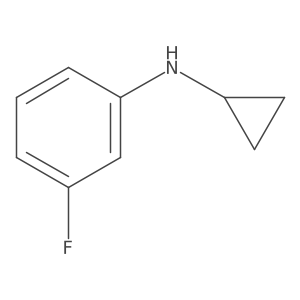 N-cyclopropyl-3-fluoroaniline Structure