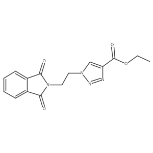 ethyl 1-[2-(1,3-dioxo-1,3-dihydro-2H-isoindol-2-yl)ethyl]-1H-1,2,3-triazole-4-carboxylate Structure