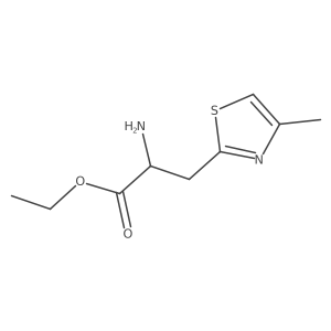 Ethyl 2-amino-3-(4-methyl-1,3-thiazol-2-yl)propanoate Structure