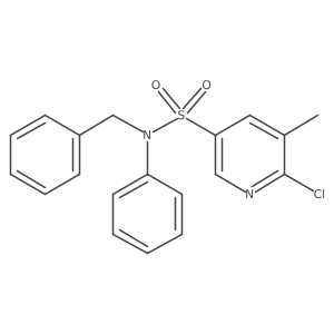 N-benzyl-6-chloro-5-methyl-N-phenylpyridine-3-sulfonamide结构式