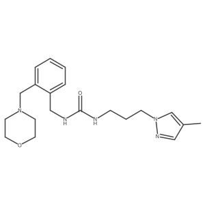 Urea, N-[3-(4-methyl-1H-pyrazol-1-yl)propyl]-Na(2)-[[2-(4-morpholinylmethyl)phenyl]methyl]- Structure
