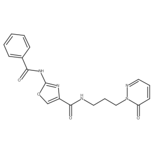 2-benzamido-N-(3-(6-oxopyridazin-1(6H)-yl)propyl)oxazole-4-carboxamide Structure