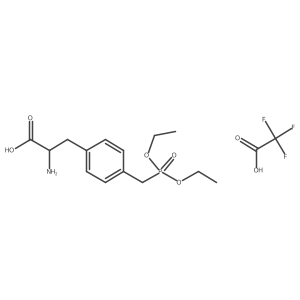 (2S)-2-amino-3-[4-(diethoxyphosphorylmethyl)phenyl]propanoic acid;2,2,2-trifluoroacetic acid Structure