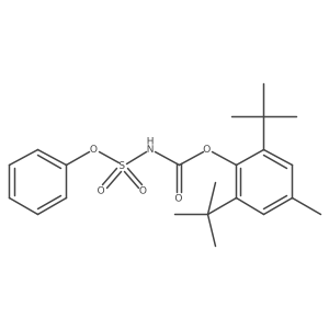 2,6-[Bis(1-methyl-isopropyl)4-methyl]phenyl[[phenoxy]sulfonyl]carbamate结构式