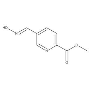 Methyl 5-[(hydroxyimino)methyl]-2-pyridinecarboxylate结构式