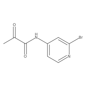 N-(2-bromo-pyridin-4-yl)-2-oxo-propionamide结构式