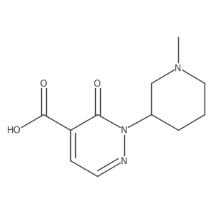 2-(1-Methylpiperidin-3-yl)-3-oxo-2,3-dihydropyridazine-4-carboxylic acid Structure