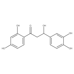 (3R)-1-(2,4-dihydroxyphenyl)-3-(3,4-dihydroxyphenyl)-3-hydroxypropan-1-one Structure