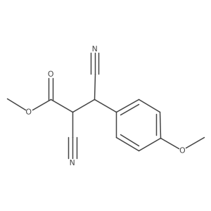 Methyl 2,3-dicyano-3-(4-methoxyphenyl)propanoate结构式