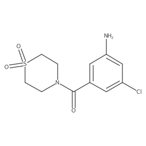 (3-Amino-5-chlorophenyl)(1,1-dioxidothiomorpholino)methanone Structure
