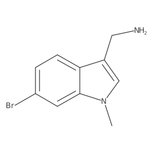 (6-bromo-1-methyl-1H-indol-3-yl)methanamine Structure