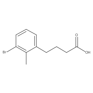 4-(3-Bromo-2-methylphenyl)butanoic acid Structure