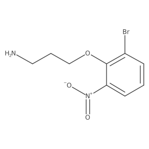 3-(2-Bromo-6-nitrophenoxy)propan-1-amine结构式