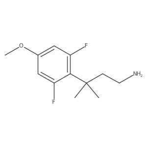 3-(2,6-Difluoro-4-methoxyphenyl)-3-methylbutan-1-amine Structure