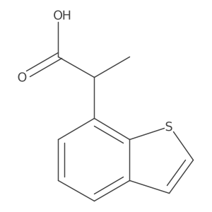 2-(1-Benzothiophen-7-yl)propanoic acid Structure