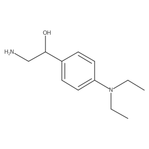 2-Amino-1-[4-(diethylamino)phenyl]ethan-1-ol结构式