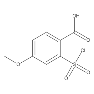 2-(Chlorosulfonyl)-4-methoxybenzoic acid Structure