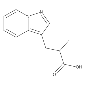 2-Methyl-3-{pyrazolo[1,5-a]pyridin-3-yl}propanoic acid Structure