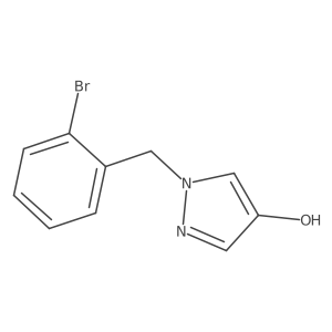 1-(2-Bromo-benzyl)-1H-pyrazol-4-ol结构式