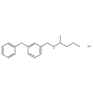 (2-Methoxy-1-methylethyl)(3-phenoxybenzyl)amine hydrobromide Structure