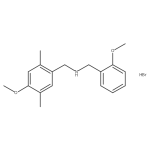 N-(2-methoxybenzyl)-1-(4-methoxy-2,5-dimethylphenyl)methanamine hydrobromide结构式