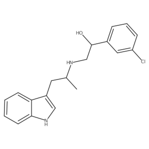 1-(3-Chloro-phenyl)-2-[2-(1H-indol-3-yl)-1-methyl-ethylamino]-ethanol结构式