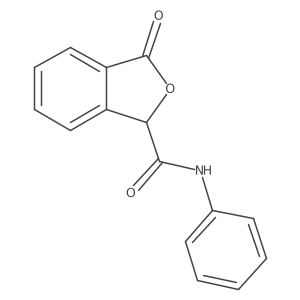 1,3-Dihydro-3-oxo-N-phenyl-1-isobenzofurancarboxamide Structure