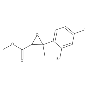 Methyl 3-(2-bromo-4-fluorophenyl)-3-methyloxirane-2-carboxylate Structure