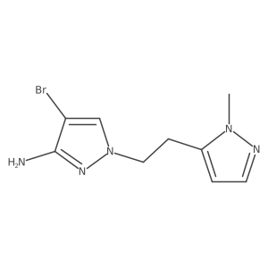 4-bromo-1-[2-(1-methyl-1H-pyrazol-5-yl)ethyl]-1H-pyrazol-3-amine Structure