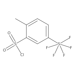 2-Methyl-5-(pentafluorosulfur)benzenesulfonyl chloride Structure