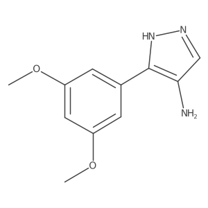 3-(3,5-Dimethoxyphenyl)-1H-pyrazol-4-amine Structure
