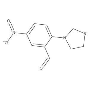 5-Nitro-2-(thiazolidin-3-yl)benzaldehyde Structure