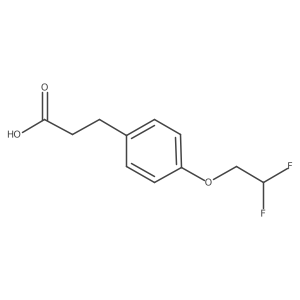 3-[4-(2,2-Difluoroethoxy)-phenyl]-propionic acid结构式