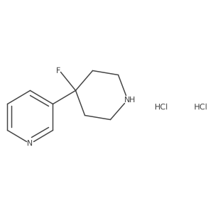 3-(4-Fluoropiperidin-4-yl)pyridine dihydrochloride Structure
