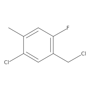 1-Chloro-5-(chloromethyl)-4-fluoro-2-methylbenzene结构式