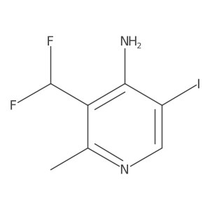 3-(Difluoromethyl)-5-iodo-2-methylpyridin-4-amine结构式