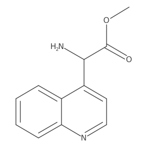 Methyl 2-amino-2-(quinolin-4-yl)acetate Structure