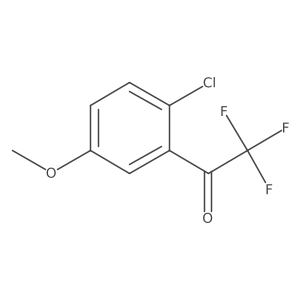 1-(2-Chloro-5-methoxyphenyl)-2,2,2-trifluoroethanone结构式