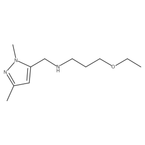 [(1,3-dimethyl-1H-pyrazol-5-yl)methyl](3-ethoxypropyl)amine Structure