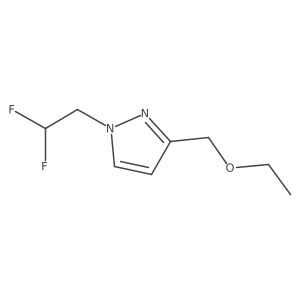1-(2,2-difluoroethyl)-3-(ethoxymethyl)-1H-pyrazole结构式