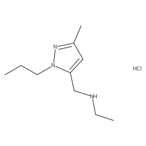 ethyl[(3-methyl-1-propyl-1H-pyrazol-5-yl)methyl]amine Structure