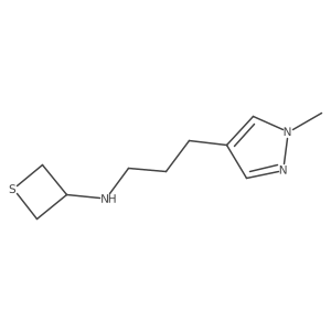 N-(3-(1-Methyl-1H-pyrazol-4-yl)propyl)thietan-3-amine Structure