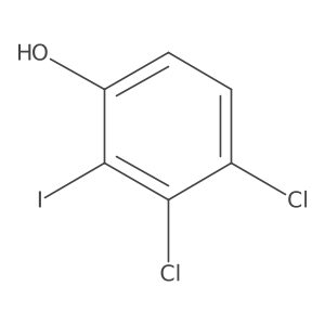 3,4-Dichloro-2-iodophenol结构式