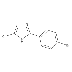 2-(4-Bromophenyl)-4-chloro-1H-imidazole结构式