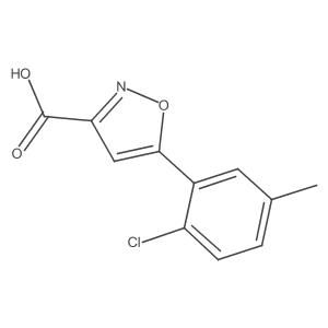 5-(2-Chloro-5-methylphenyl)-1,2-oxazole-3-carboxylic acid Structure