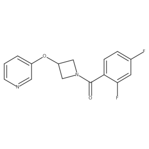 (2,4-Difluorophenyl)(3-(pyridin-3-yloxy)azetidin-1-yl)methanone Structure