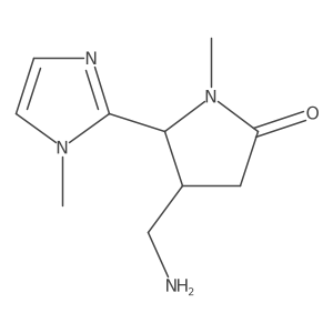 rac-(4R,5S)-4-(aminomethyl)-1-methyl-5-(1-methyl-1H-imidazol-2-yl)pyrrolidin-2-one Structure
