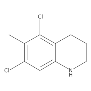 5,7-Dichloro-6-methyl-1,2,3,4-tetrahydroquinoline Structure
