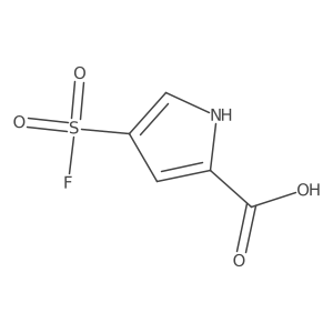 4-(fluorosulfonyl)-1H-pyrrole-2-carboxylic acid结构式