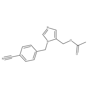 1-(4-Cyanobenzyl)-5-(acetoxymethyl)imidazole Structure